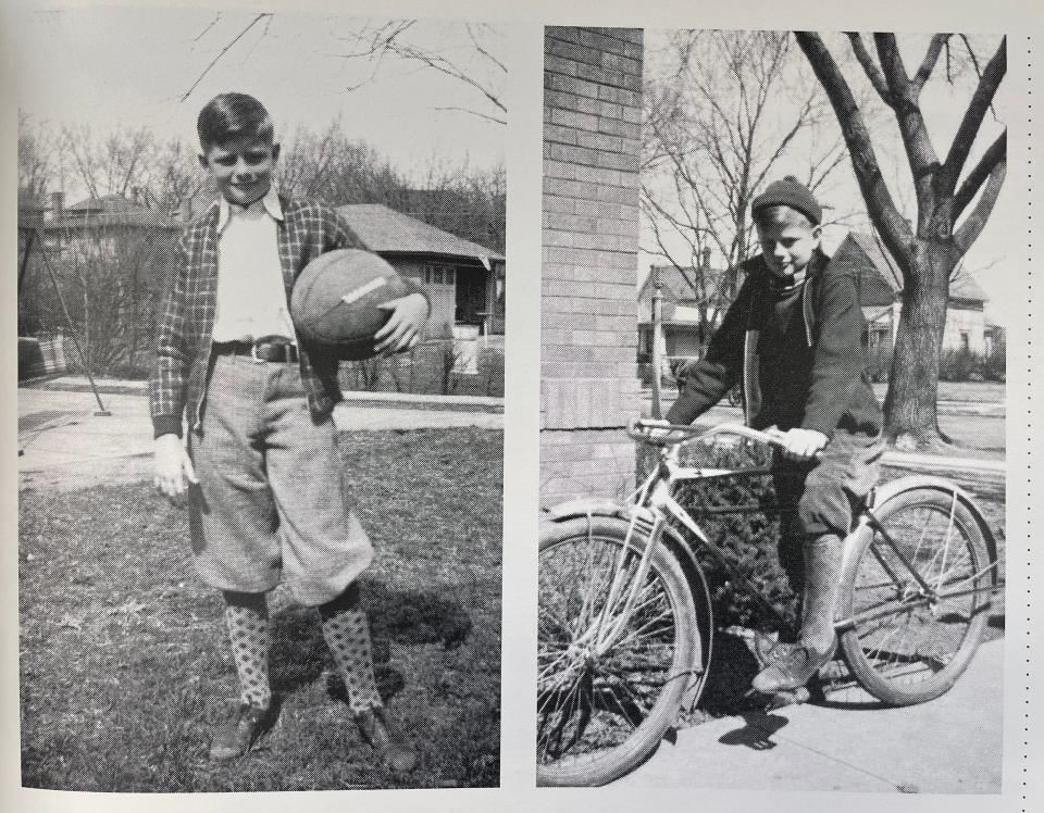 Hugh Gillin as a young boy in Galesburg, taken in 1936.