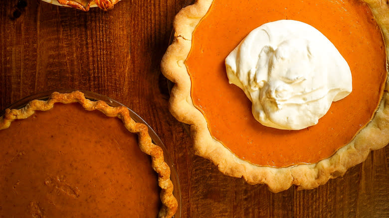 pumpkin and sweet potato pies