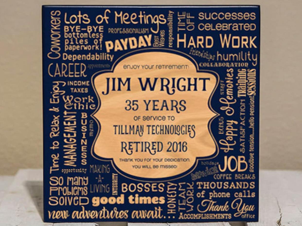 Personalized Retirement Collage