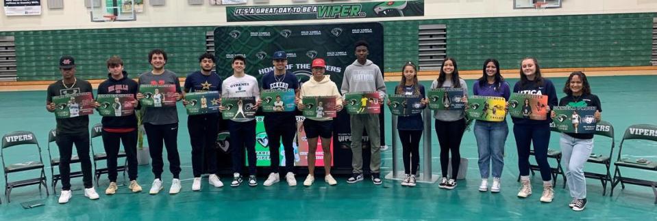 On signing day, Varela had 14 student-athletes sign athletic scholarships to compete in college. That’s the most in school history. 