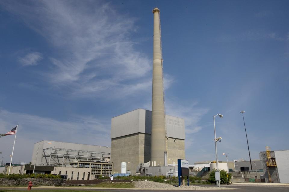 2010 Oyster Creek Nuclear Power Plant reactor building and stack in Lacey.