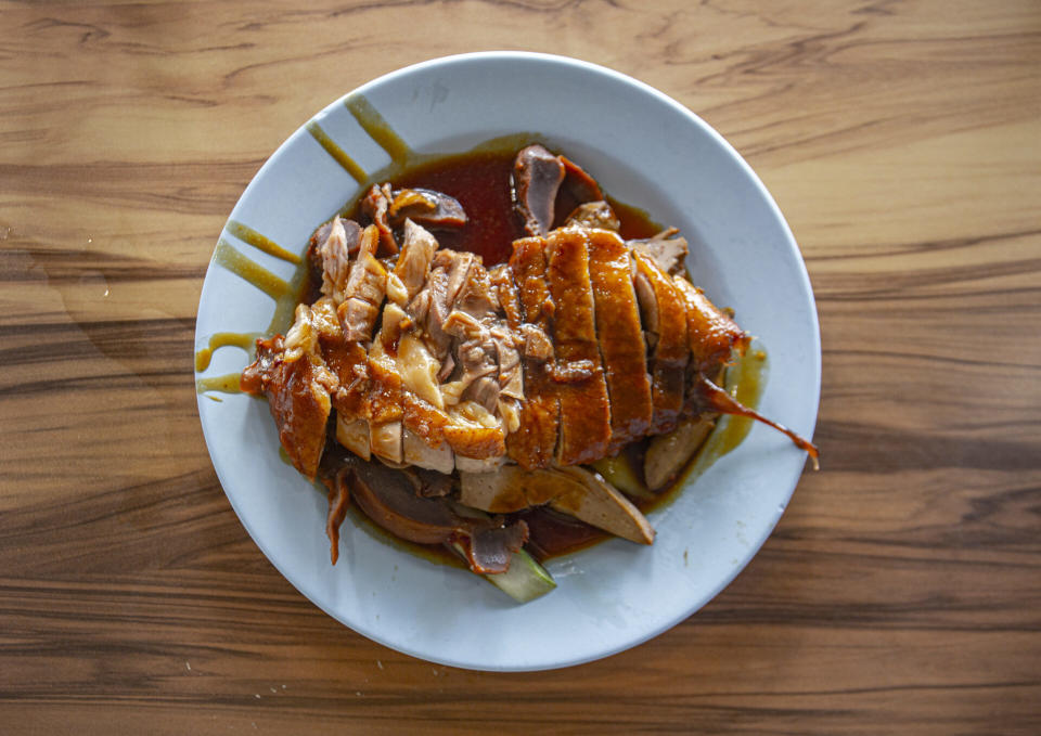 Cheok Kee Duck Rice - Plate of duck meat