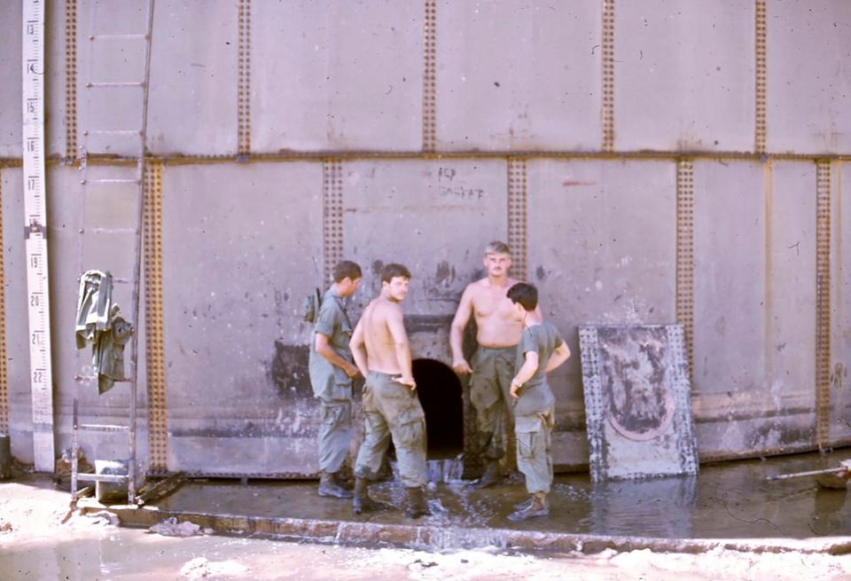 Weather-beaten ports, heavy equipment, and lots of oil, mud, and sand are part of the scenery when you’re a combat engineer as was Doug Gardner in Vietnam.