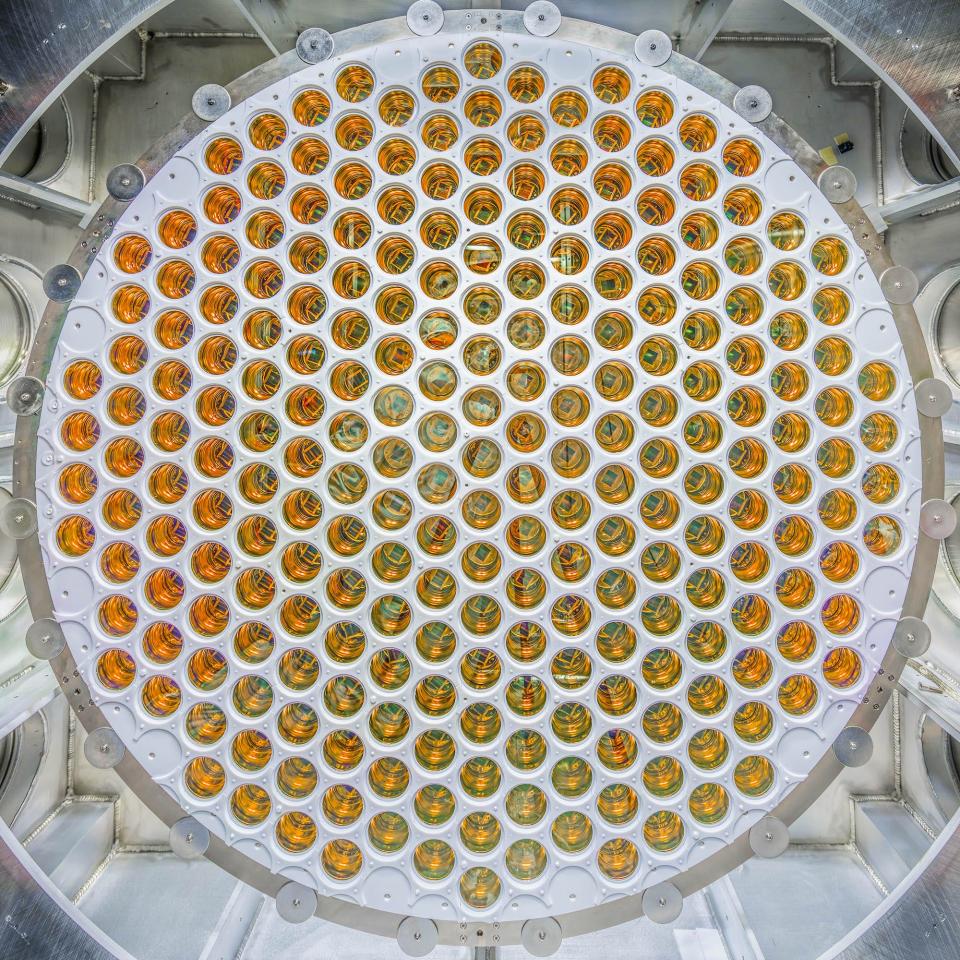 circular array of orange tube holes
