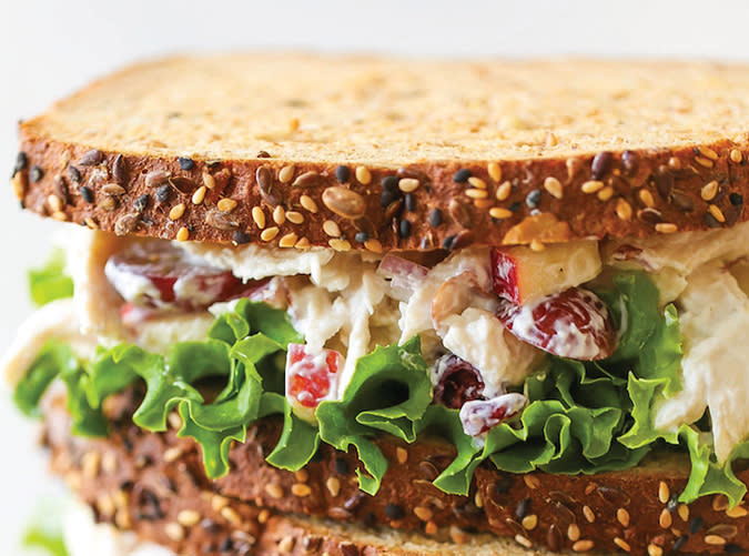 ﻿Greek Yogurt Chicken Salad Sandwich