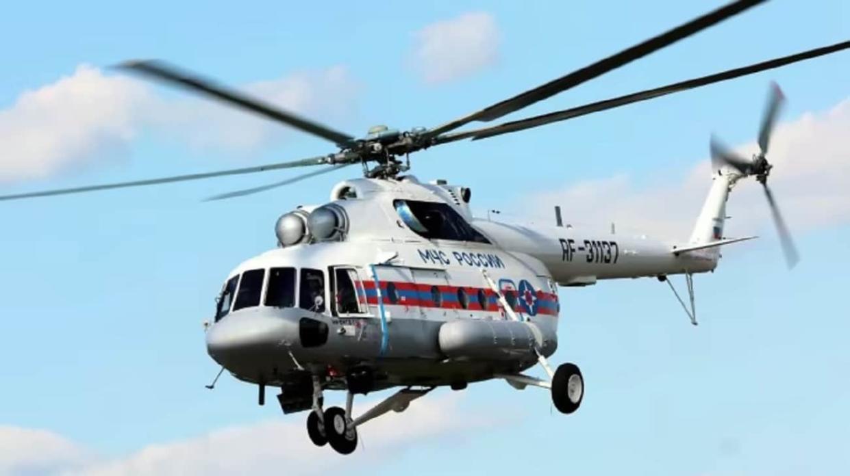An Mi-8 helicopter belonging to the Russian Emergencies Ministry. Photo: Rostec