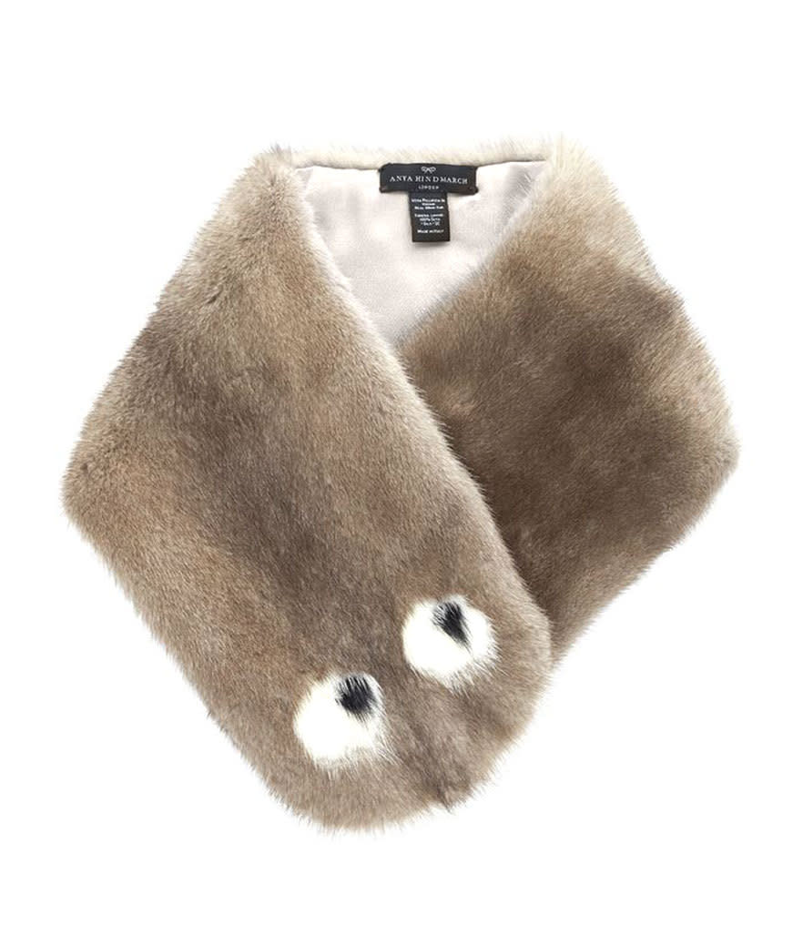 Anya Hindmarch Eyes Mink Scarf