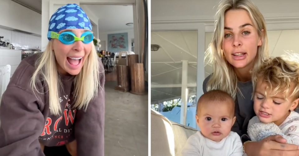 Indy has been entertaining millions of fans on TikTok with her antics with her kids Navy and Bambi. Photo: Tiktok.com/indyclinton
