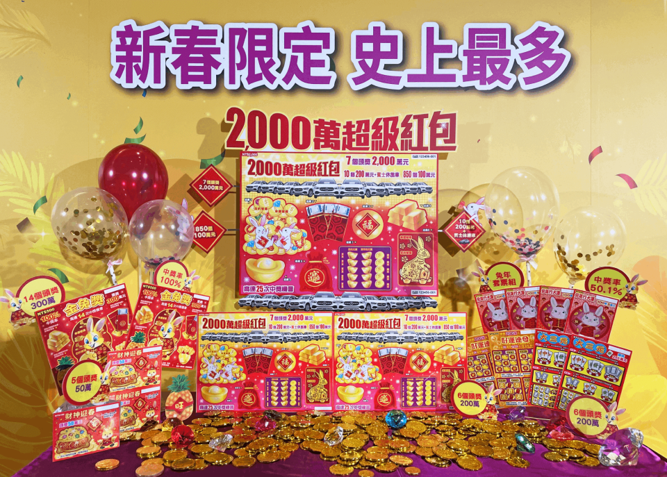 新春「2000萬超級紅包」有豐富獎項。（圖／東森新聞）