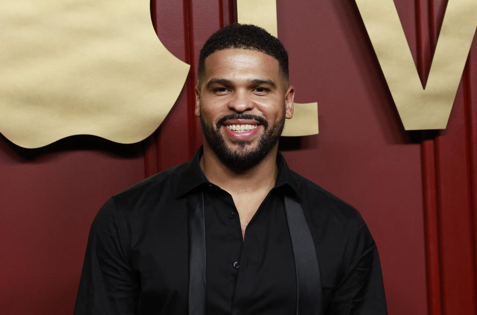 Actor Kola Bokinni attends the Apple TV+ 75th Emmy Awards red carpet event in Los Angeles on January 15, 2024. (Photo by Michael Tran / AFP) (Photo by MICHAEL TRAN/AFP via Getty Images)