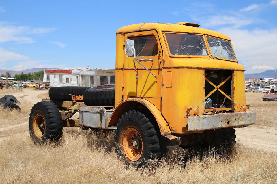 <p>This 1944 Four Wheel Drive (FWD) SuCOE is one of 2700 4x4 6-tonne trucks built for the US Army Ordinance Department. There is every chance that this particular vehicle saw active service in Europe during the Second World War. Although it’s missing its driveline, grille and body, it has retained the machine gun turret hole in its roof.</p><p>Located in Jim’s Vintage Automotive of Mountain Home, Idaho, it could be yours for $3500.</p>