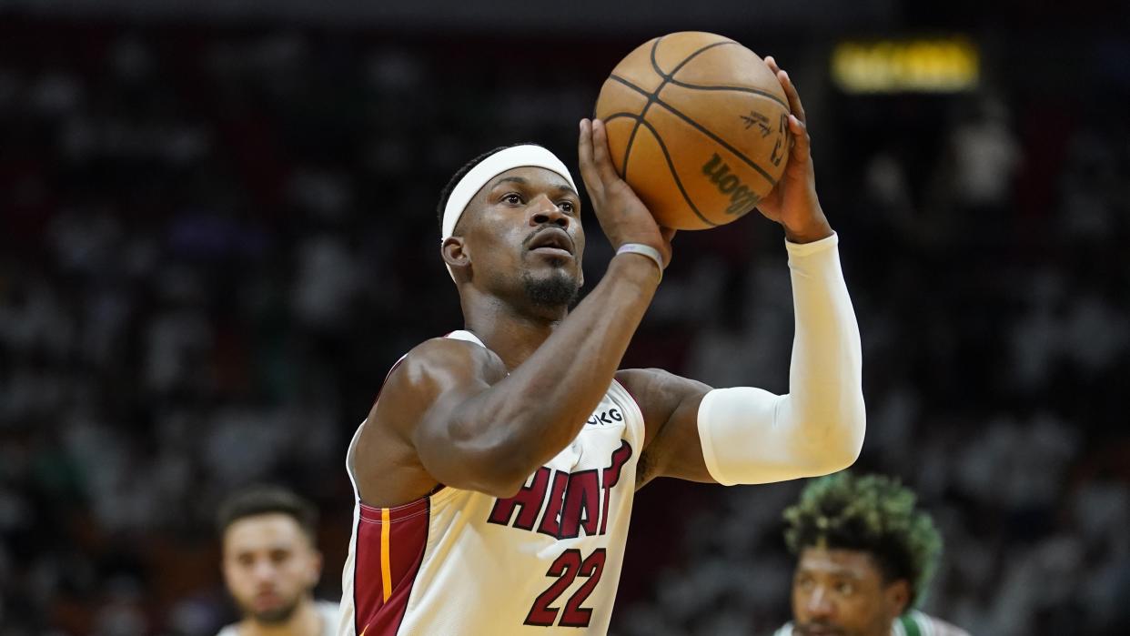 Jimmy Butler made 23 free throws without a miss on Tuesday. (AP Photo/Lynne Sladky)