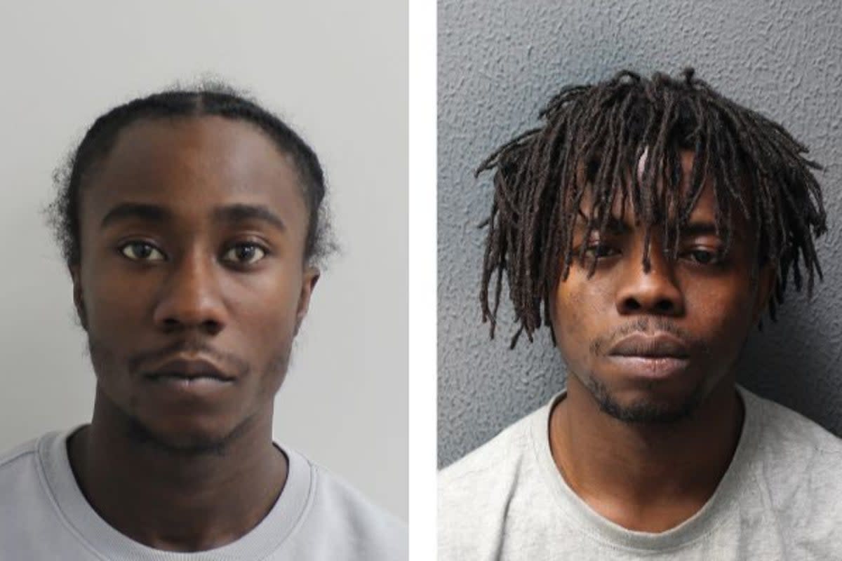 Morgan (left) and Onyewuenyi have been jailed  (Metropolitan Police)