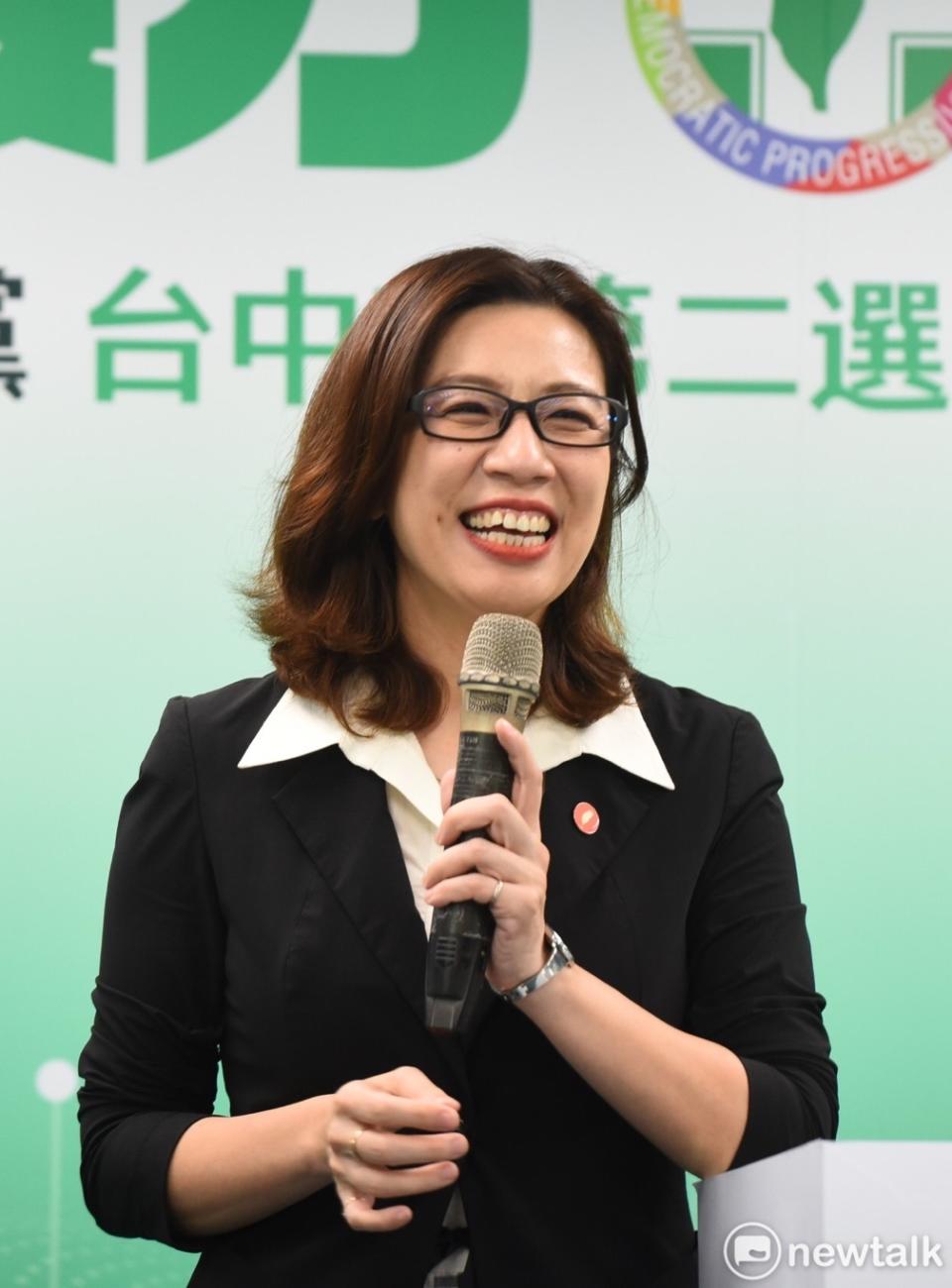 民進黨台中第二選區立委候選人林靜儀。   圖：張良一/攝（資料照片）