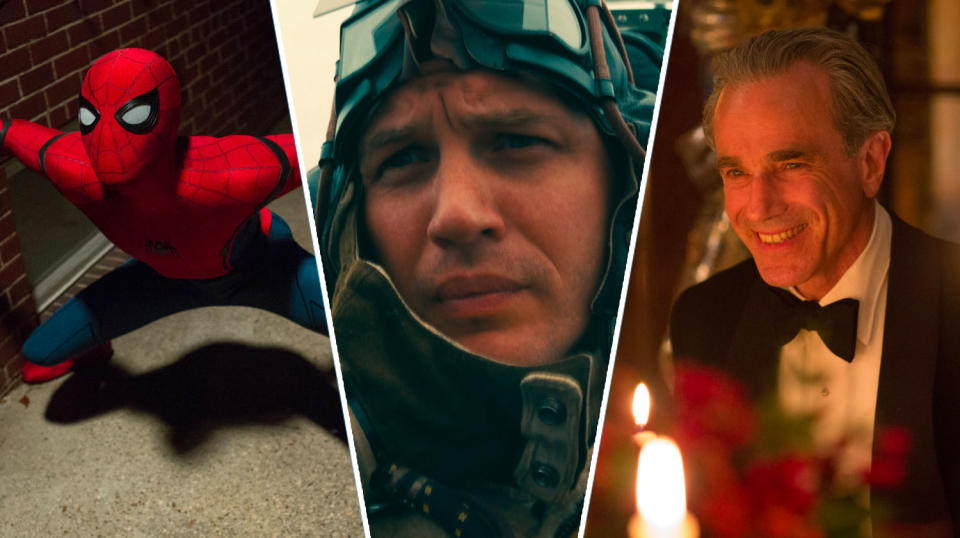 2017 hits Spider-Man: Homecoming, Dunkirk and Phantom Thread will hit iPlayer this Christmas. (Sony Pictures/WB/Universal)