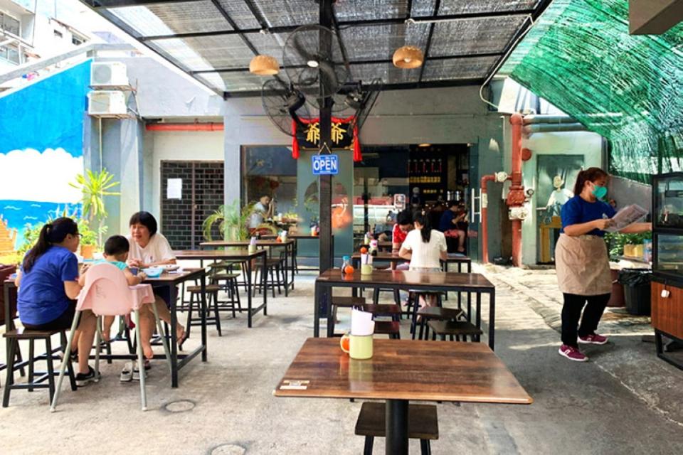 The 'kopitiam' is a place for family and friends to gather.