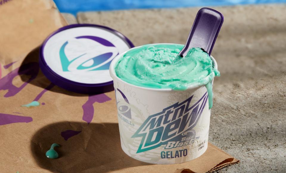 Taco Bell Baja Blast Gelato