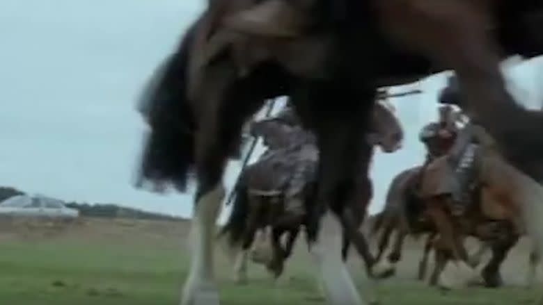 The car in the background in 'Braveheart'