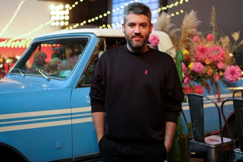 Brandon Maxwell at the SS18 show - Credit: REUTERS/Caitlin Ochs