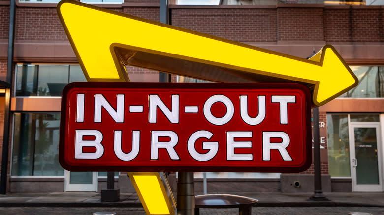 In-N-Out Burger sign