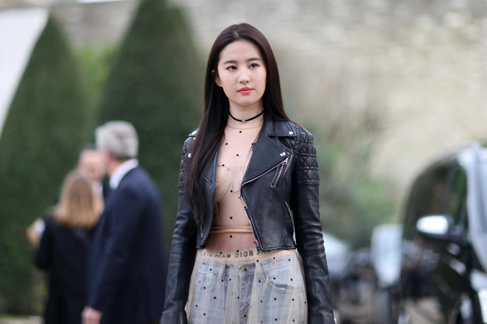 Actress Liu Yifei, who stars in the upcoming Mulan live-action remake, is catching social media heat for a political post on social media. (Photo: Getty Images)