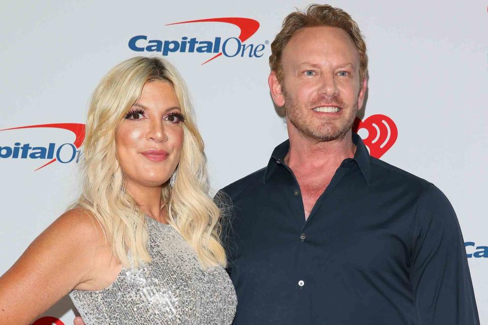 <p>JB Lacroix/WireImage</p> ori Spelling and Ian Ziering attend the 2019 iHeartRadio Music Festival at T-Mobile Arena on September 20, 2019 in Las Vegas, Nevada.
