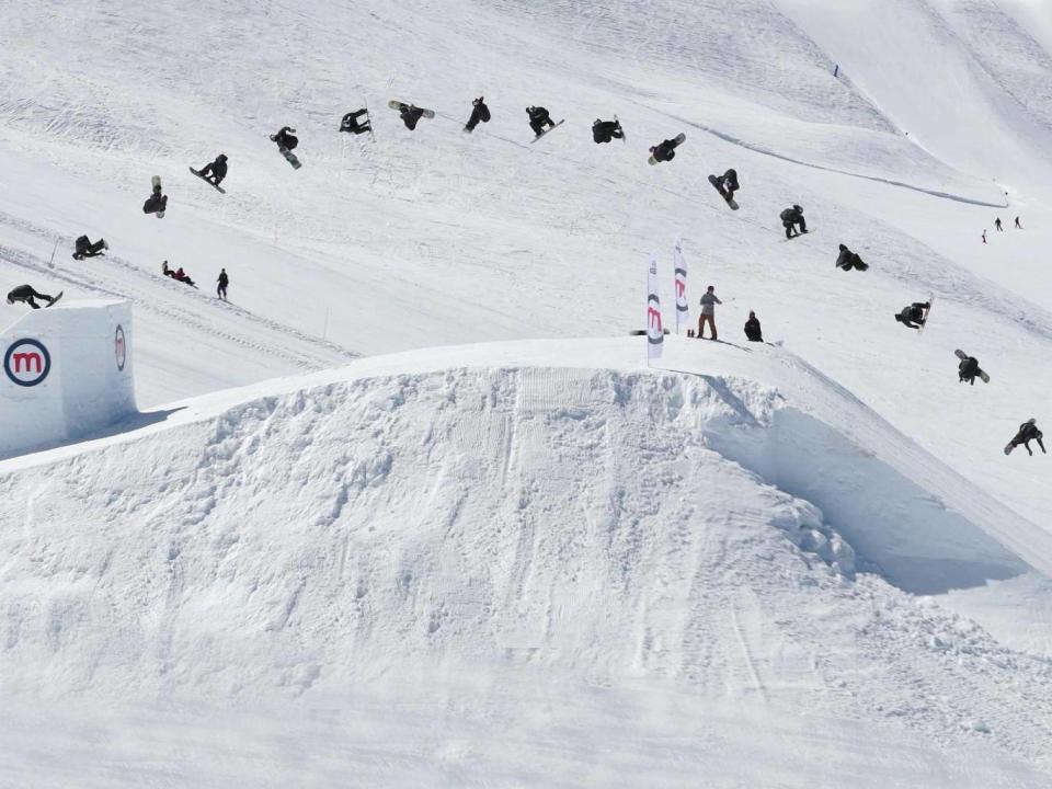 Billy Morgan completing the quadruple cork (Red Bull Images)