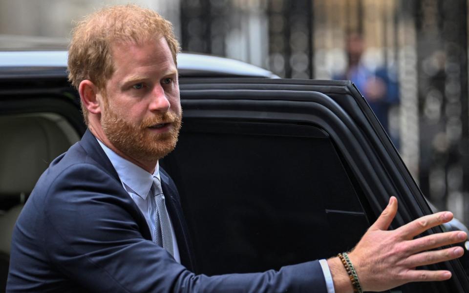 Britain's Prince Harry, Duke of Sussex arrives at the Rolls Building of the High Court in London - REUTERS/Toby Melville