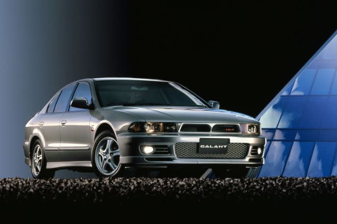 <p>The Evo IV wasn't the only Mitsubishi of 1996 to feature Active Yaw Control. The Galant VR-4 had it too, and instead of four-cylinder power, this sedan had a 2.5-liter twin-turbo V-6. Obviously, the Galant lives in the Evo's shadow, but it's an interesting car in its own right. Plus, there's a wagon version called the Legnum. </p>