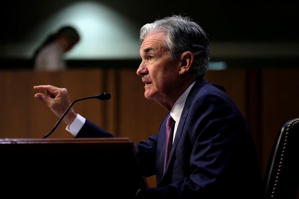 美國聯邦準備理事會主席鮑威爾（Jerome Powell）將在今晚的全球央行年會上演講。（資料照）   圖：達志影像 / 路透社