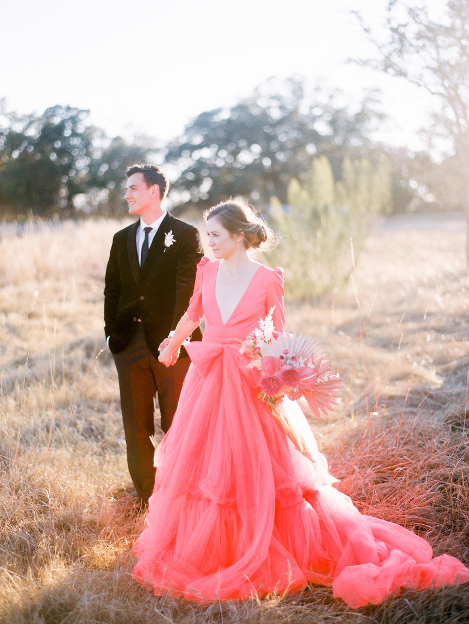 Coral Wedding Dress