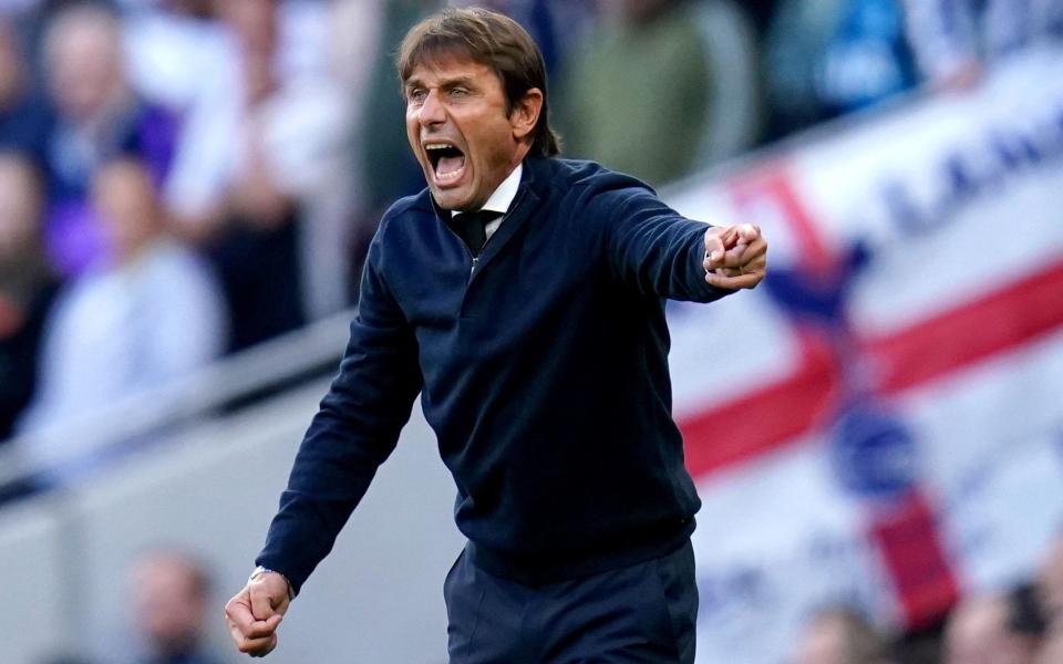 Antonio Conte directs his Spurs side from the technical area - Have Arsenal or Tottenham got the staying power for a Premier League title challenge? - PA