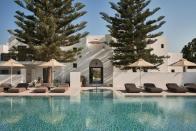 <p>Famous for its beautiful pine-fringed beaches and Ekatontapyliani, a Byzantine Monastery known as 'the church with the hundred doors', Paros is known as the gateway to the Cyclades. For sleek Greek style look no further than <a href="https://www.booking.com/hotel/gr/parilio-kolimpithres.en-gb.html?aid=1922306&label=best-hotels-greece" rel="nofollow noopener" target="_blank" data-ylk="slk:Parīlio Hotel;elm:context_link;itc:0;sec:content-canvas" class="link ">Parīlio Hotel</a>, a member of Design Hotels it simply oozes whitewashed Greco chic. Doze by the cross-shaped swimming pool, relax in the small by perfectly formed spa or dine out on exquisite Mediterranean and Greek delights in Mr E restaurant. </p><p>The 33 suites are serenely styled with a natural palette, stone floors and soft woods. All offer outdoor space; some even have private pools or whirlpool spas to relax in. And if you can bear to tear yourself away from the facilities, visit the soft blonde sands and crystal clear waters of Agioi Anargyroi Beach or explore the Venetian fortress of Naoussa.</p><p><a class="link " href="https://www.booking.com/hotel/gr/parilio-kolimpithres.en-gb.html?aid=1922306&label=best-hotels-greece" rel="nofollow noopener" target="_blank" data-ylk="slk:CHECK AVAILABILITY;elm:context_link;itc:0;sec:content-canvas">CHECK AVAILABILITY</a></p>