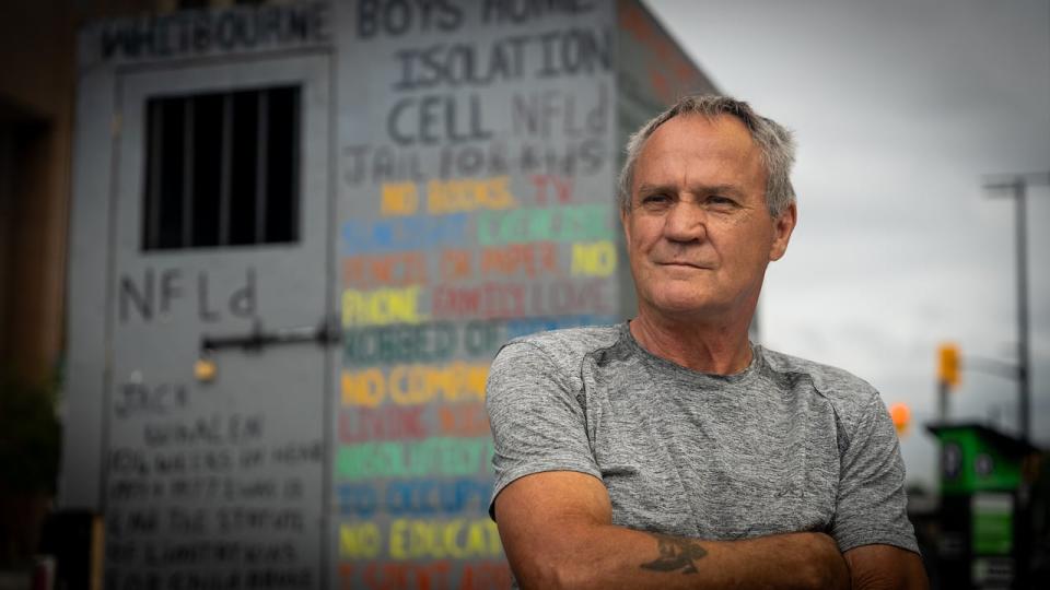 Jack Whalen built a replica of the solitary confinement cell where he estimates he spent about two years of his life. He drove it to Ottawa, and parked outside the national human rights monument.