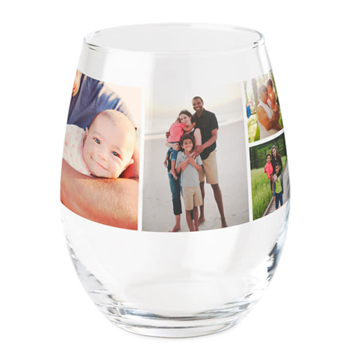 Shutterfly personalized wine glass