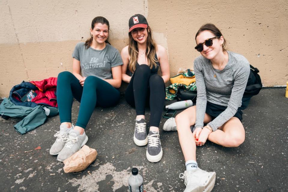 Lily Everett (from left), Sara Buffone and Kerry Harrington enjoy hanging out at James J Walker Park. Stefano Giovannini