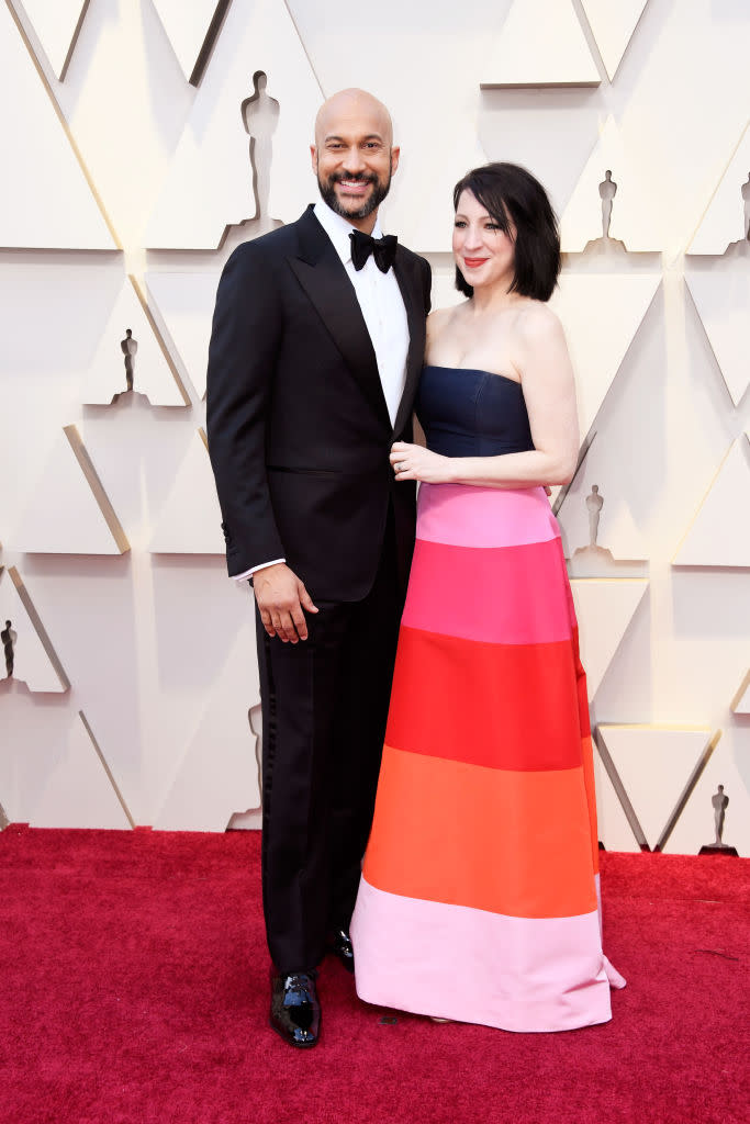 <p>Keegan-Michael Key and Elisa Pugliese attend the 91st Academy Awards at the Dolby Theatre in Hollywood, Calif., on Feb. 24, 2019. (Photo: Getty Images) </p>