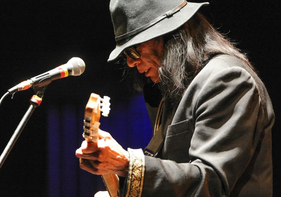 Rodriguez performs at the Beacon Theatre in 2013 (AP)