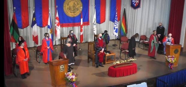 Acadia University's spring convocation was held virtually. (Acadia University - image credit)