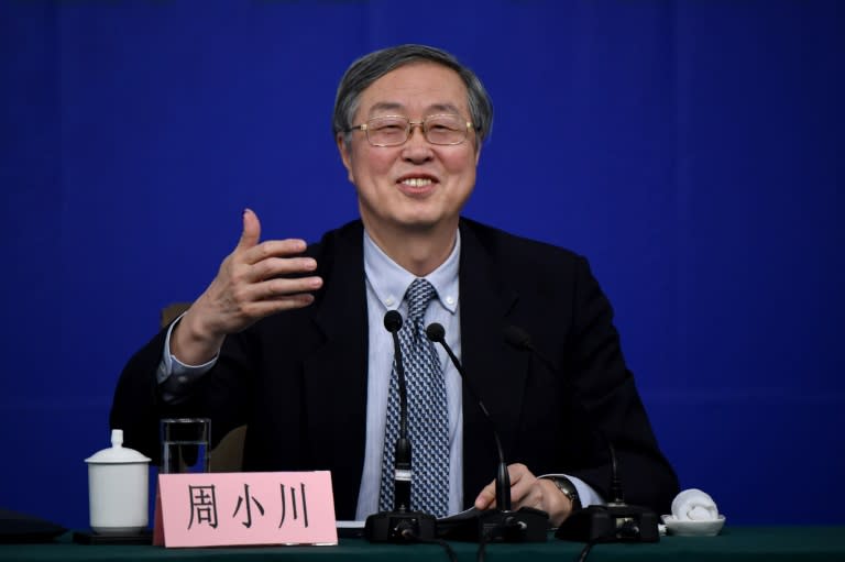 Governor of the People's Bank of China, Zhou Xiaochuan, speaks during a press conference in Beijing, in 2015