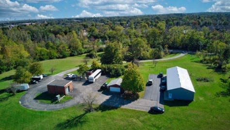 The 9-acre site for sale near Hilliard includes several buildings including one leading to an underground bunker.