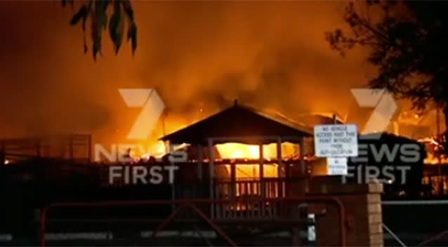 Fire has ripped through Dalby State School, Police say it's suspicious. Source: 7 News