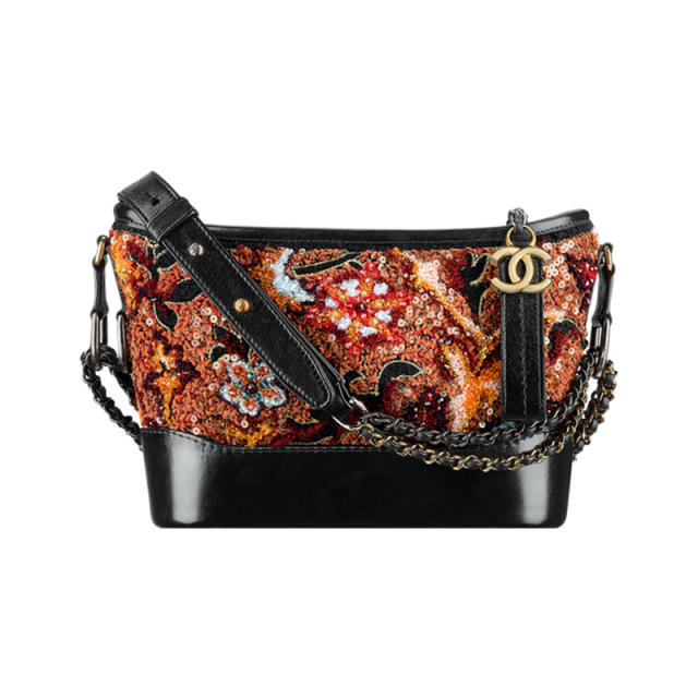 Chanel Gabrielle Hobo Medium Size Bag . Three Tone Crossbody Chain Black  $5400
