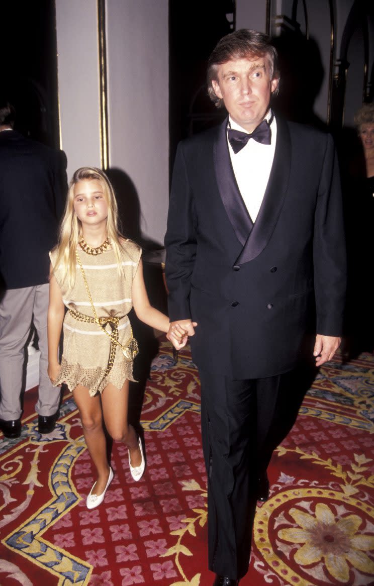 Ivanka Trump and Donald Trump in 1991. (Photo: Getty Images)