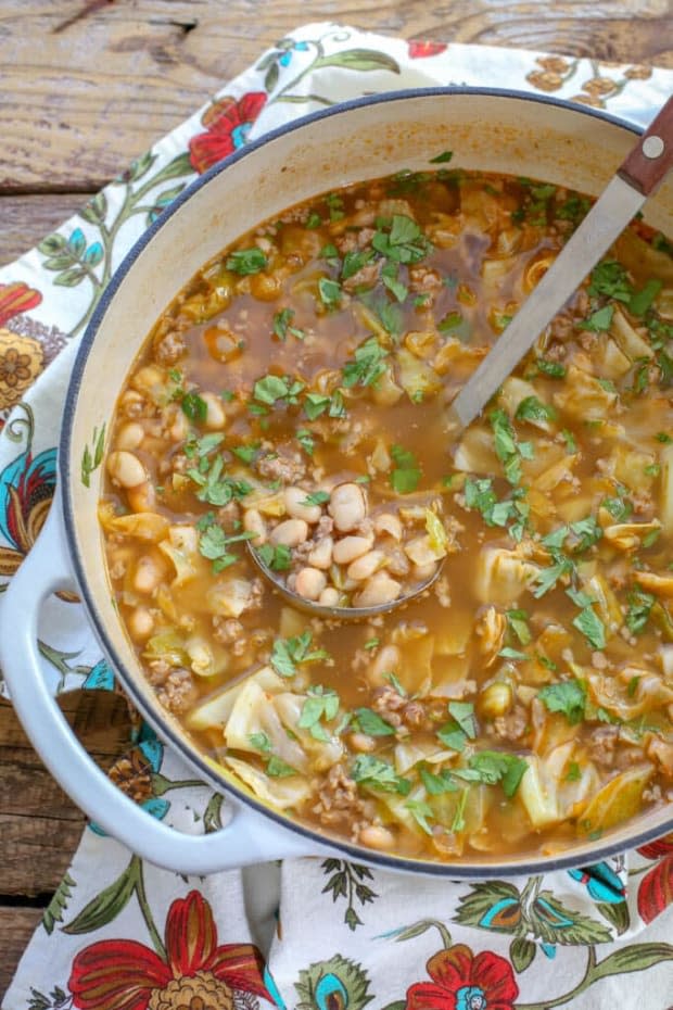 <p><a href="https://barefeetinthekitchen.com/cabbage-soup-recipe/" rel="nofollow noopener" target="_blank" data-ylk="slk:Barefeet In the Kitchen;elm:context_link;itc:0;sec:content-canvas" class="link ">Barefeet In the Kitchen</a></p>