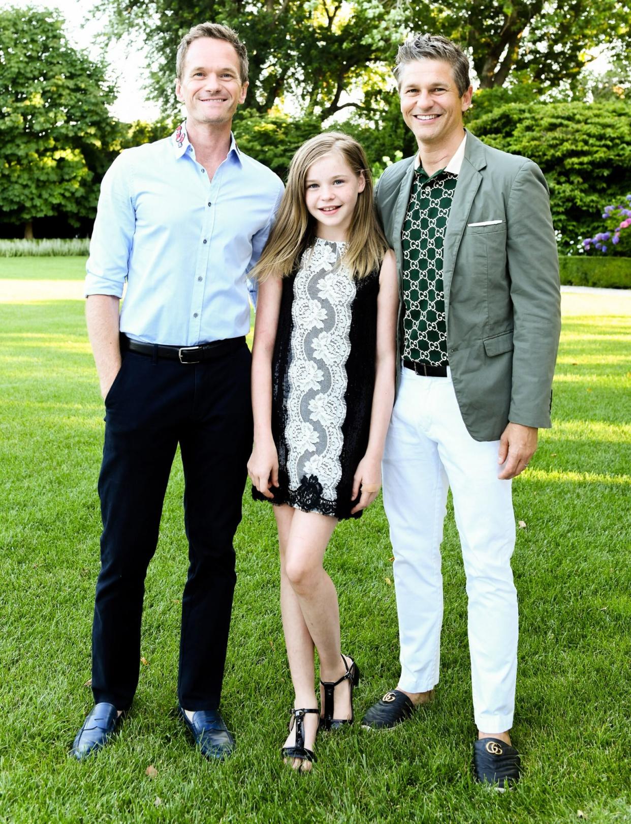 Neil Patrick Harris, Harper Grace Burtka-Harris, David Burtka attend Fri, Jul 30 2021 NAOMI WATTS AND LIZZIE TISCH HOST MICHAEL KORS 40TH ANNIVERSARY DINNER Bridgehampton, NY