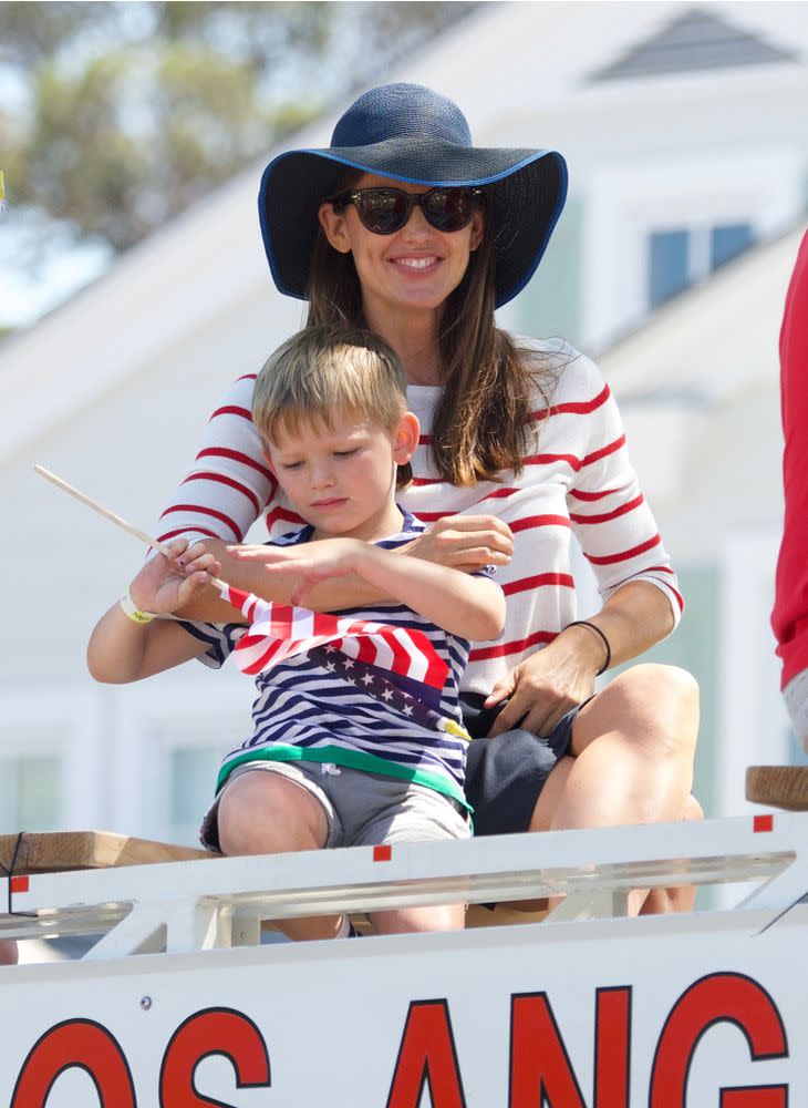 Jennifer Garner with her son Samuel