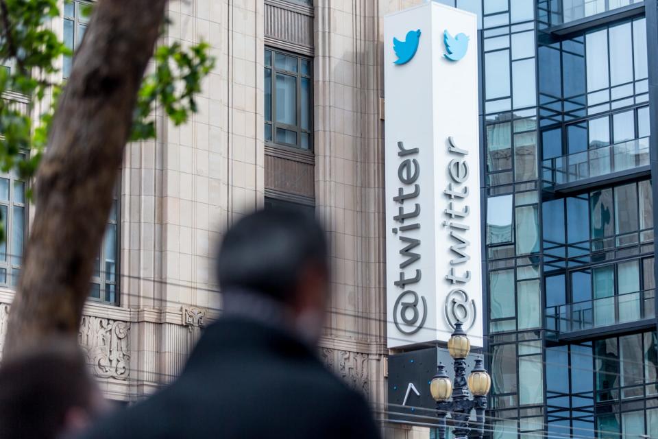 Twitter Headquarters on Market Street in San Francisco