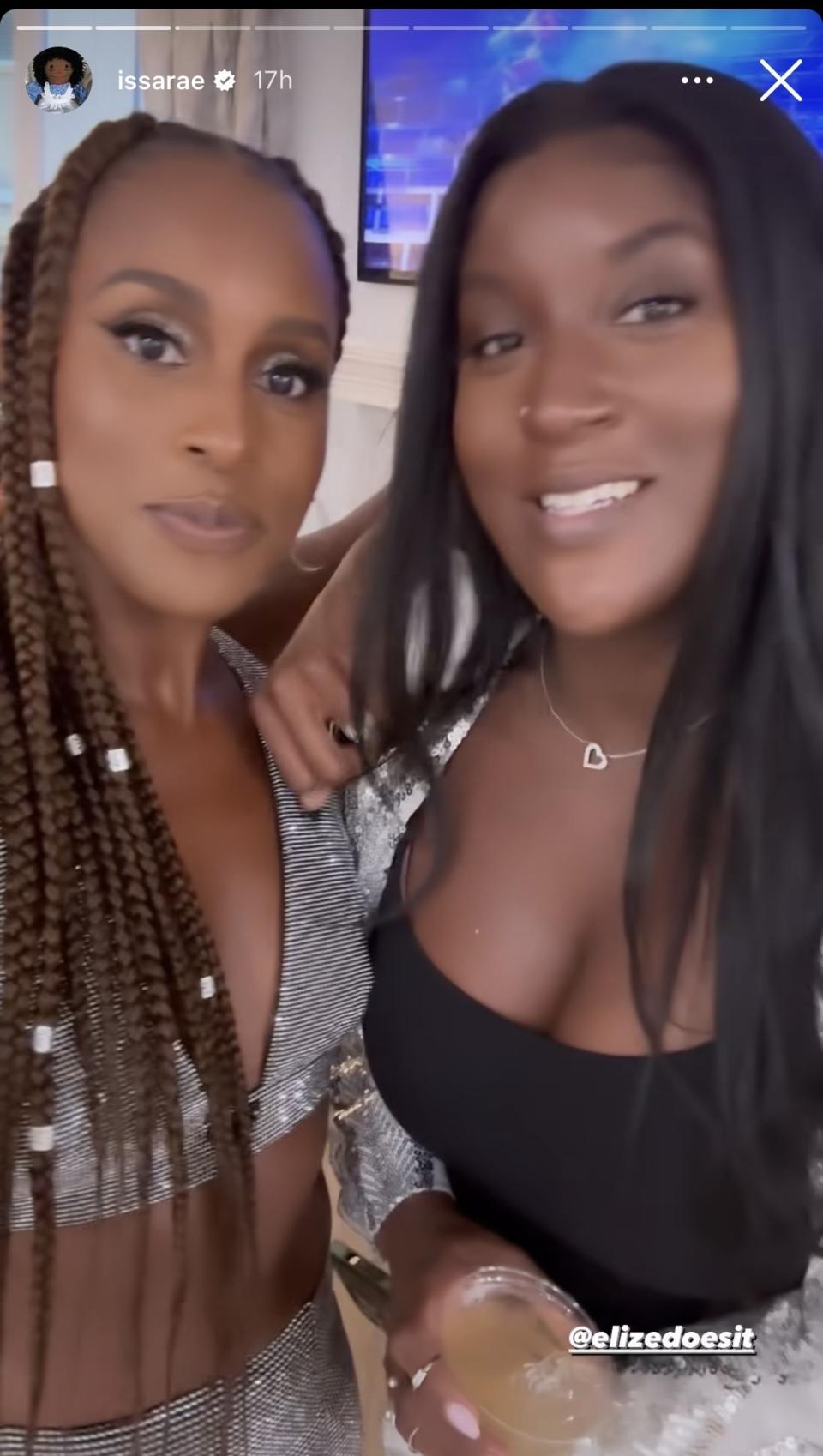 Issa Rae attends night two of Beyonce's Los Angeles concerts (@issarae on Instagram)