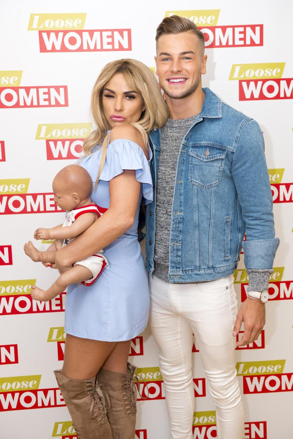 'Full on': Katie Price with Chris Hughes on Loose Women (Ken McKay/ITV/Rex/Shutterstock)